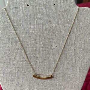 Stella & Dot Gold Bar Necklace